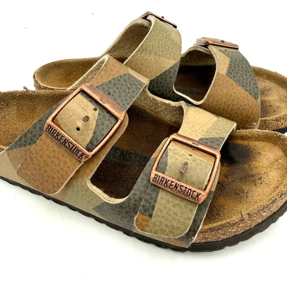 Birkenstock Youth Arizona Geometric Camo 2 Strap Sandals Size 30 / 190 / C12